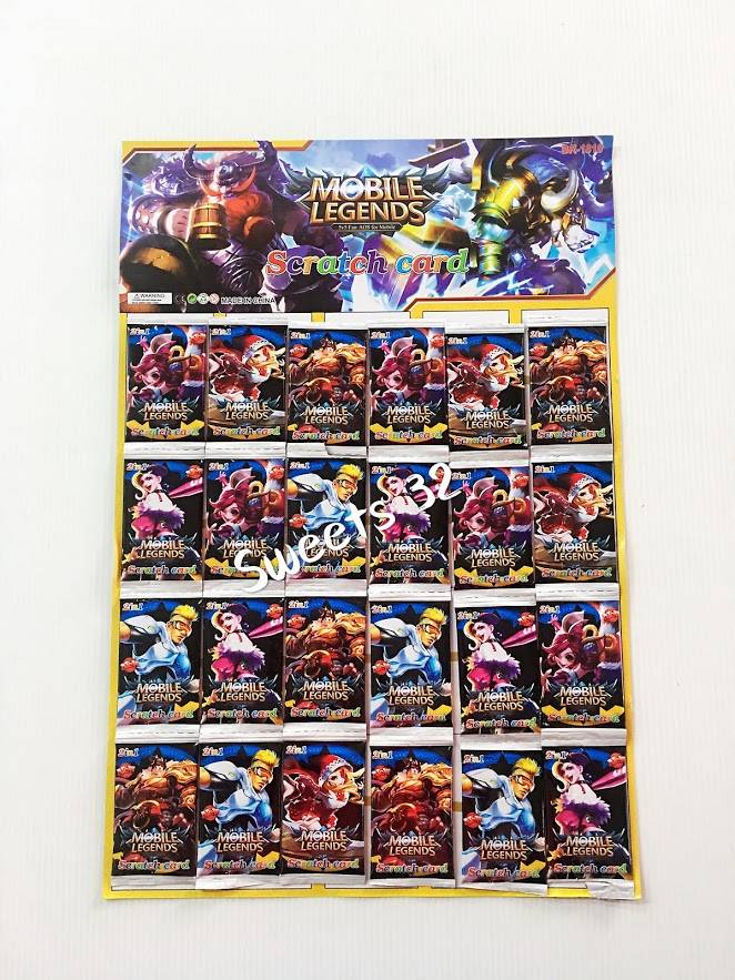 24pack Mobile Legend Scratch Card Early Learning Education ...